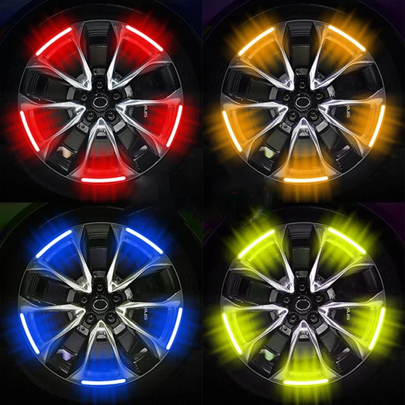 Colorful Car Wheel Reflective Strip Car Motorcycle Wheel Reflective Sticker Auto Motorcycle Decorative Sticker Accessories - Image 3